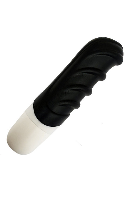 Вібратор міні з вираженим рельєфом у формі складочок AMOR VIBRATOR RAMBO Black (Застосунок НЕ Функціонує!) Sex Aura Київ - фото 1
