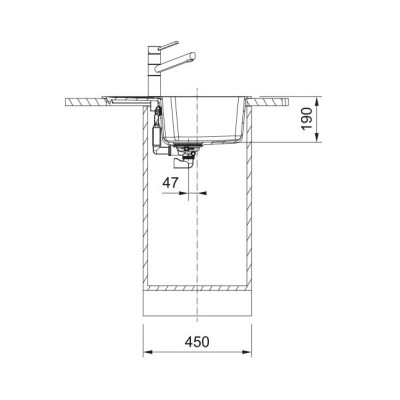 Мойка кухонная Franke City, фраграніт, сірий камінь (114.0701.826) Винница - изображение 3
