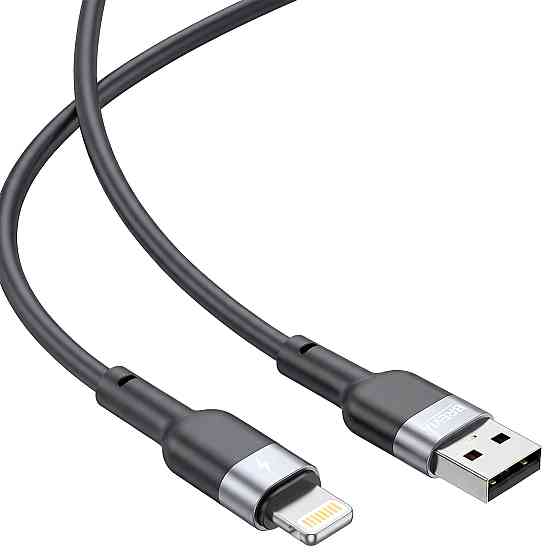 Кабель Brevia USB to Lightning 2,4A 1,2м, чорний ZIP (52120BULZ1) Львів