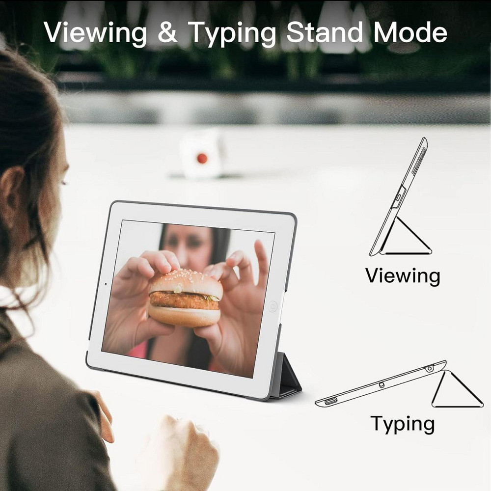 Чохол-книжка JeTech на Apple iPad 2/3/4 (чорний) Дніпро - фото 7