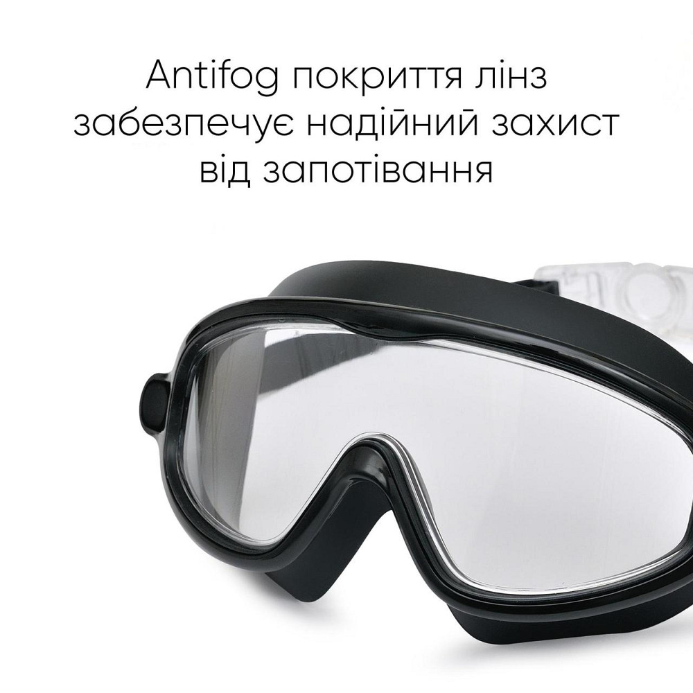 Дитяча маска для плавання Renvo Garsen JR Anti-fog Чорний OSFM (1SM110-01) Киев - изображение 3