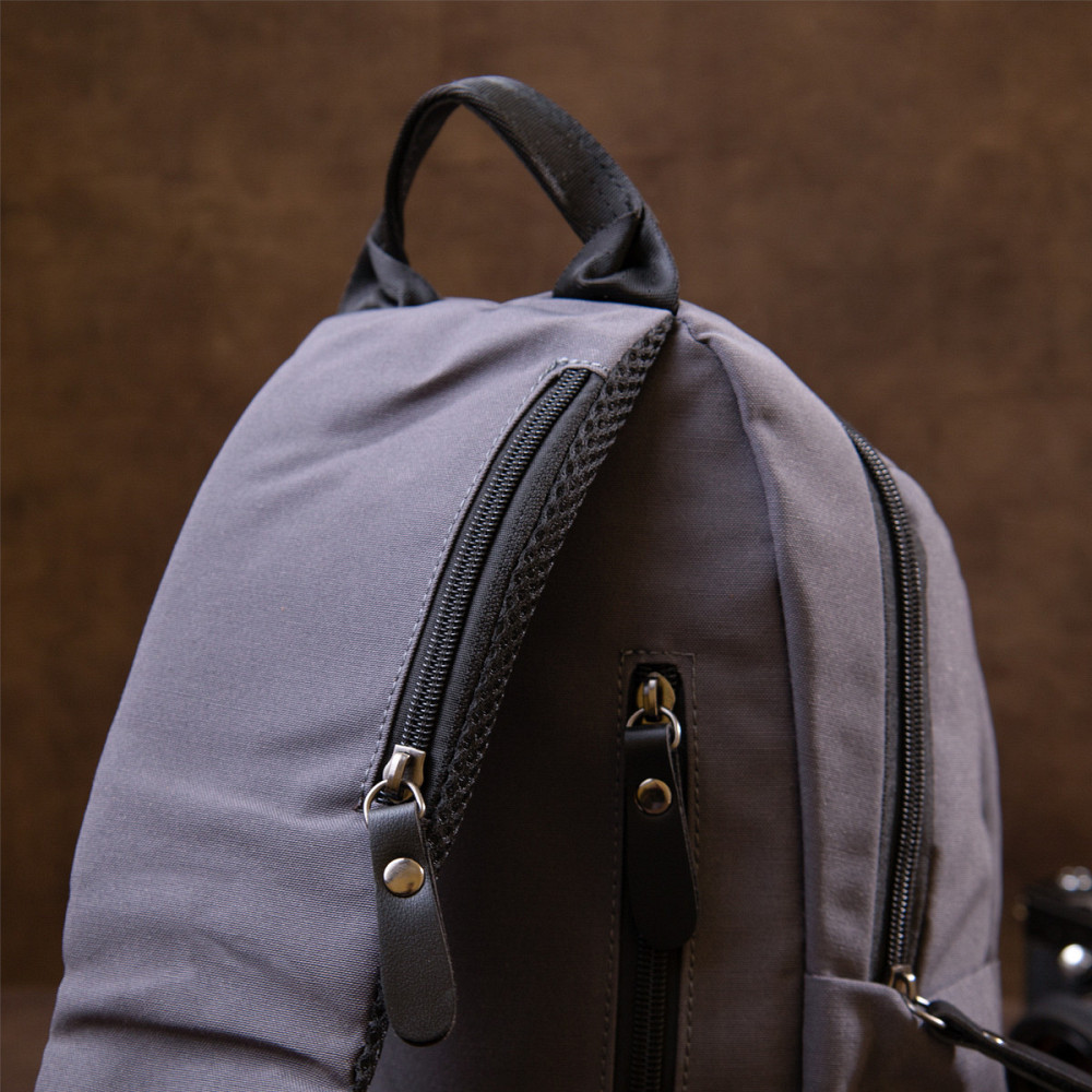 Сумка через плече нейлон Vintage 20630 Сіра Київ - фото 3