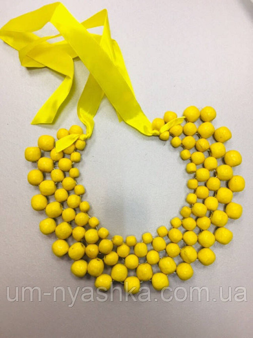 Намисто кольє під вишиванку малинове Кривий Ріг - фото 8