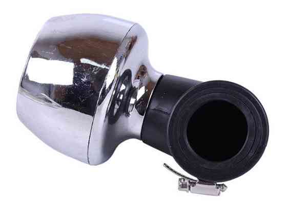 Фільтр нульовий "Turbo" чорний хром Ø 42 мм 90° (125-150с) Мукачево