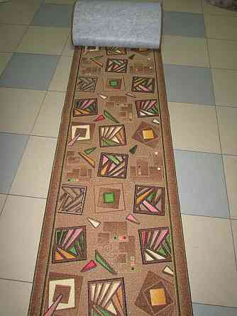 Ковровая дорожка лучшая цена, коричневые кубики,  Ковёр на отрез, любые размеры Каменское