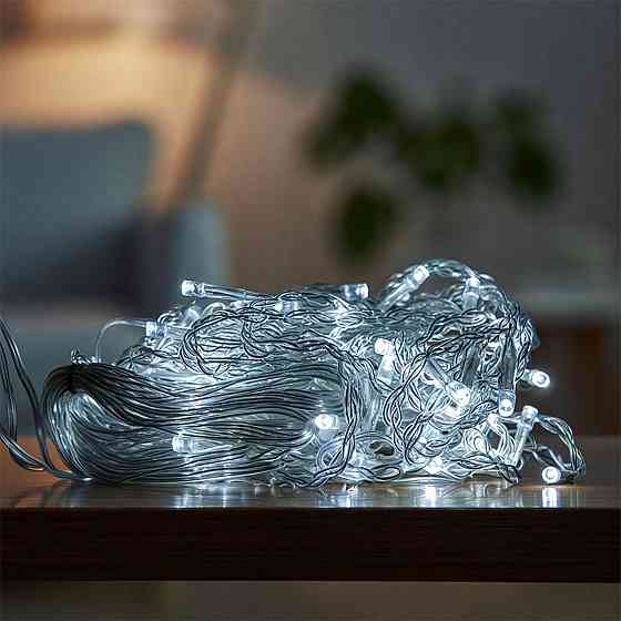 Гірлянда "Штора" 1,5х1,5 м з 64 LED, білий провід Київ