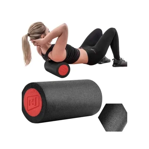 Масажний ролик 30*15 см Hop-Sport A030 чорний із червоним Київ