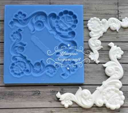 Молд силиконовый Абстракция 80 на 80 мм серый Киев