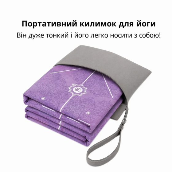 Коврик для йоги и фитнеса, складной мягкий коврик из каучука и замши, спортивный каремат с сумкой 3D-принт Каменец-Подольский