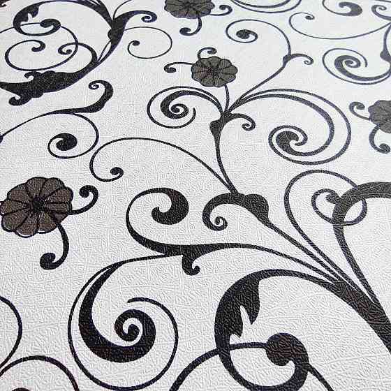 Самоклеящаяся пленка с белыми узорами Киев