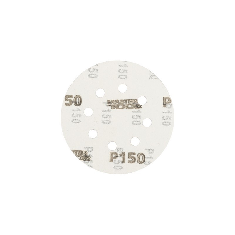 Круг шліфувальний на липучці MASTERTOOL 125 мм/8 отв P150 набір 5 шт 08-2515-H Коломыя - изображение 2