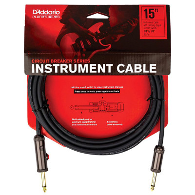 Инструментальный кабель D'Addario Curcuit Breaker Latching Switch 4.5m (PW-AGL-15) Винница - изображение 1