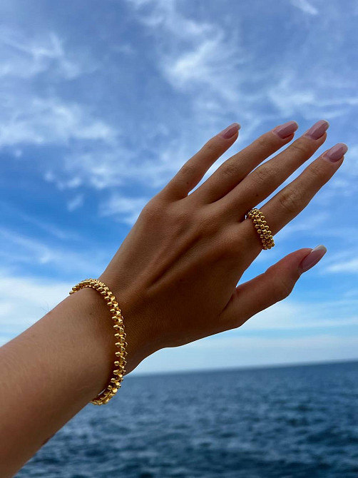 Cartier кільце та браслет із зубчиками / Cartier комплект Одеса - фото 7