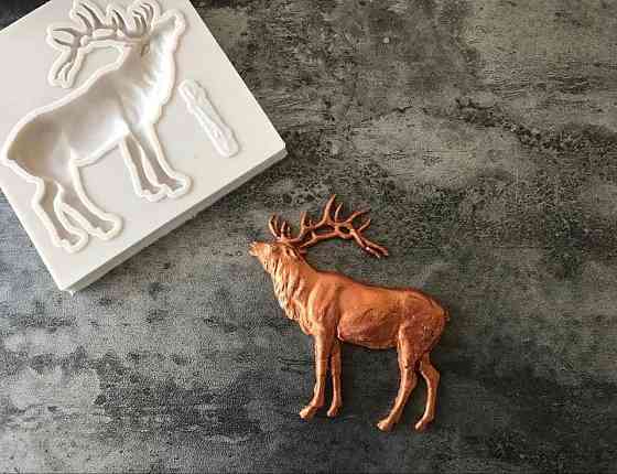 Молд силиконовый Лось 78 на 80 см серый Киев