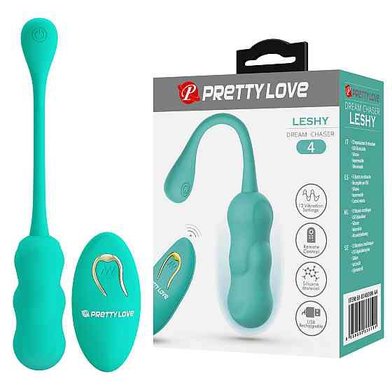 Виброяйцо с дистанционным управлением Pretty Love - Leshy Dream Chaser 4 Green, BI-014868W-A4 Sex Aura Киев