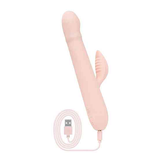 Вибратор-кролик Good Vibes Only - SHAI Thrusting Vibrator Soft Silicone - Pink Sex Aura Киев
