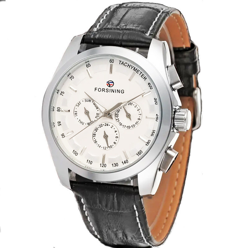 Forsining 6625 Silver-White Leather Киев - изображение 1