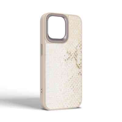 Чехол для мобильного телефона Harder Snake Pattern Apple iPhone 15 Pro Max White Cream (ARM76801) Винница