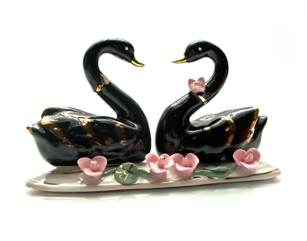 Статуэтка Лебеди пара фарфор Киев - изображение 1