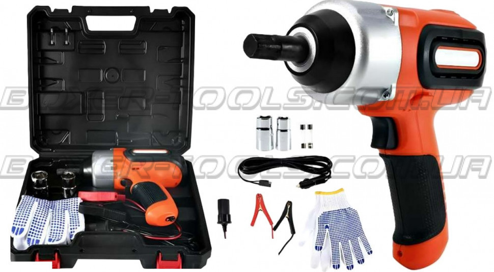 Ударный гайковерт BX-479 12В, реверс, 2400 об/мин, 2 аккумулятора, двойные головки 17/19 и 21/23 мм Одесса - изображение 2