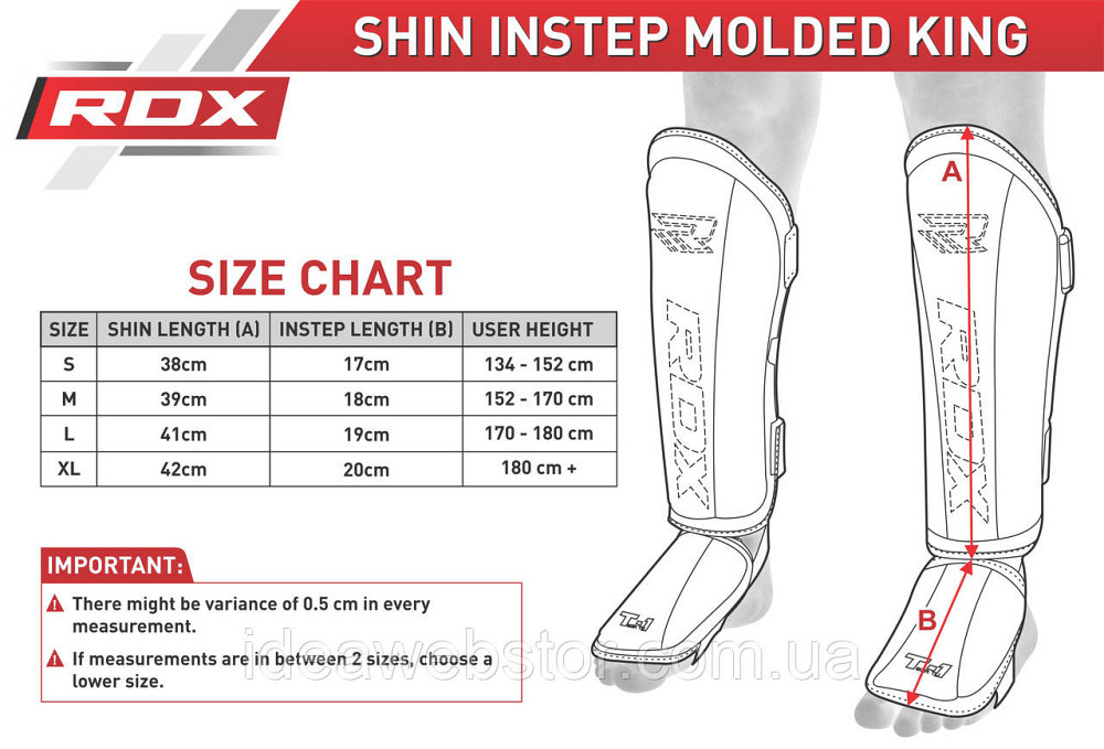Накладки на ноги, захист гомілки RDX Molded M Київ - фото 11