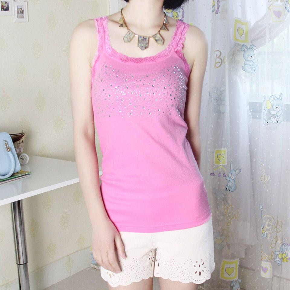 Майка жіноча з каменями one size рожевий Київ - фото 2