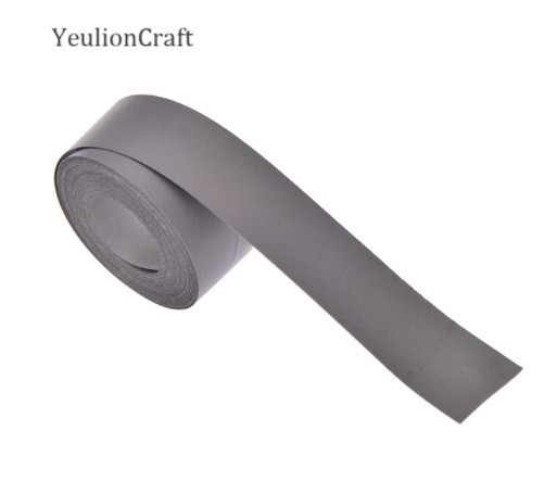 Светоотражающая лента для одежды для шитья 3 см на 450 см серый Киев - изображение 2