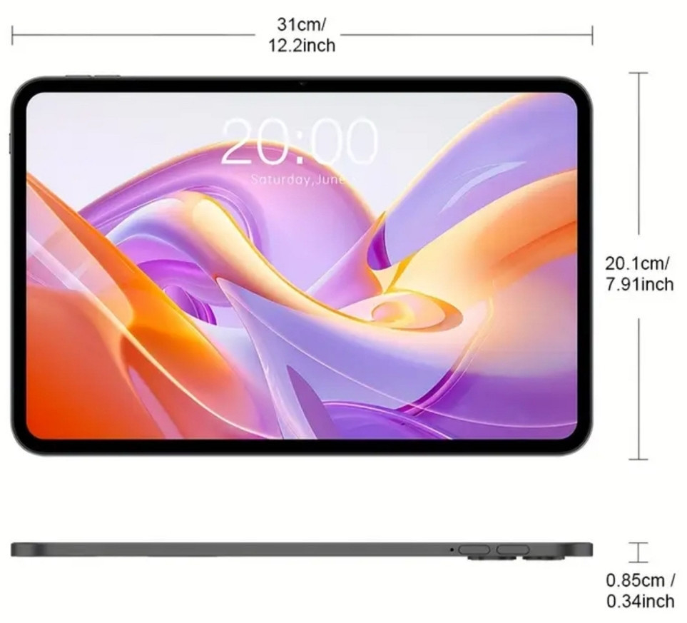 Планшет 14 дюймів 120гц 8/128 g99 android 15 teclast t65 8000mAh odea. Харків - фото 1