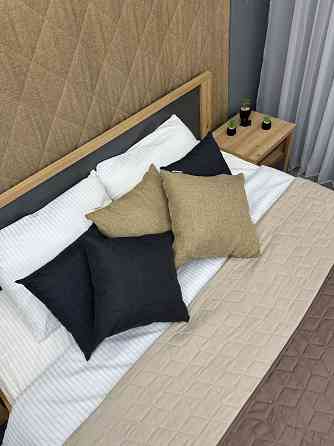 Покрывало двустороннее Decorator Microfiber куб 180х215 см капучино с бежевым (85-087) Киев