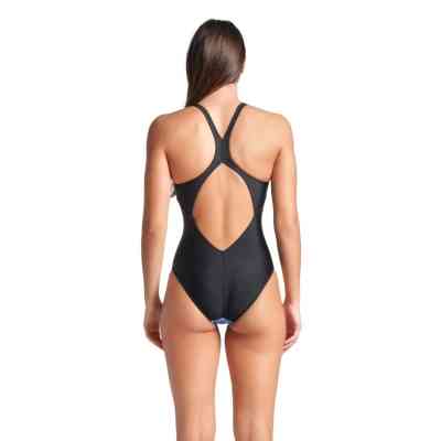 Купальник Arena Blue Flowers Swimsuit V Back 009027-850 синій, чорний 38 (3468337506430) Вінниця