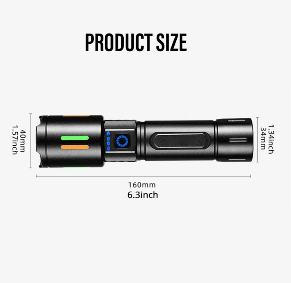 Ліхтарик ручний BL 611-TG акб 26650 Одеса - фото 8