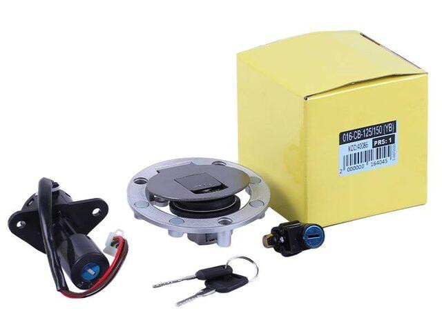 Замок запалювання з кришкою бака на мотоцикл із бензиновим двигуном СВ-125/150 Мукачево - фото 1