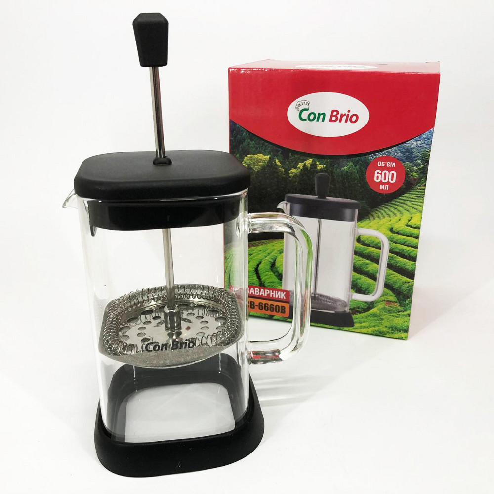 Френч-прес для заварювання кави, Заварник для чаю з пресом, Багаторазовий френч-прес NZ-94 Львів - фото 12