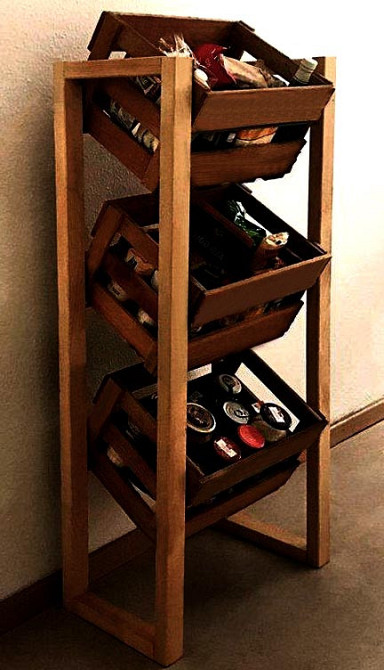 Стелаж для овочів і фруктів "Тахаліна" сієна-капучино Миколаїв - фото 1