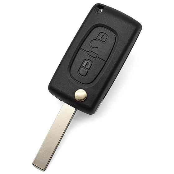 Ключ-брелок Peugeot с 2 кнопками и чипом Киев