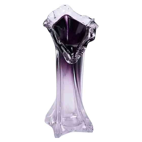 Фіолетова декоративна ваза для квітів 22 см Київ