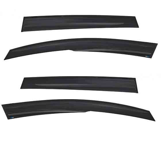 Дефлекторы окон (ветровики) Renault Clio 2012-2019, 4шт, SunPlex, хэтчбек, на скотче Киев