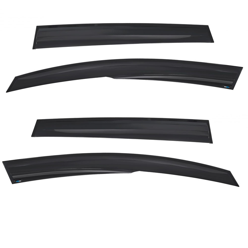 Дефлекторы окон (ветровики) Renault Clio 2012-2019, 4шт, SunPlex, хэтчбек, на скотче Киев - изображение 1