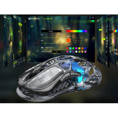 Мишка GravaStar Mercury M2 Transparent Black (GRAVASTARM2_XTAL_BLK) Вінниця - фото 9