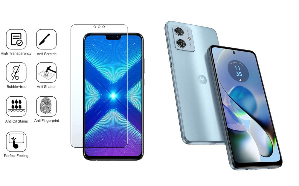 Защитное стекло NeoGlass для Motorola Moto G54 5G, Moto G54 5G Power – ультрапрозрачное и устойчивое Киев - изображение 4