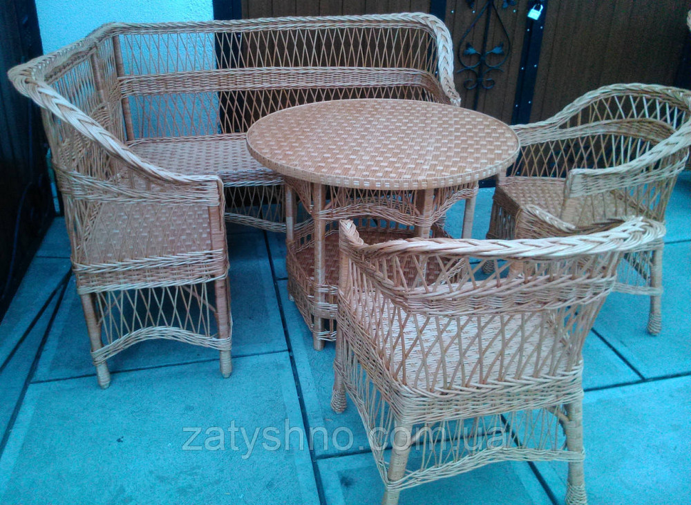 Плетеный кухонный уголок из лозы Киев - изображение 6