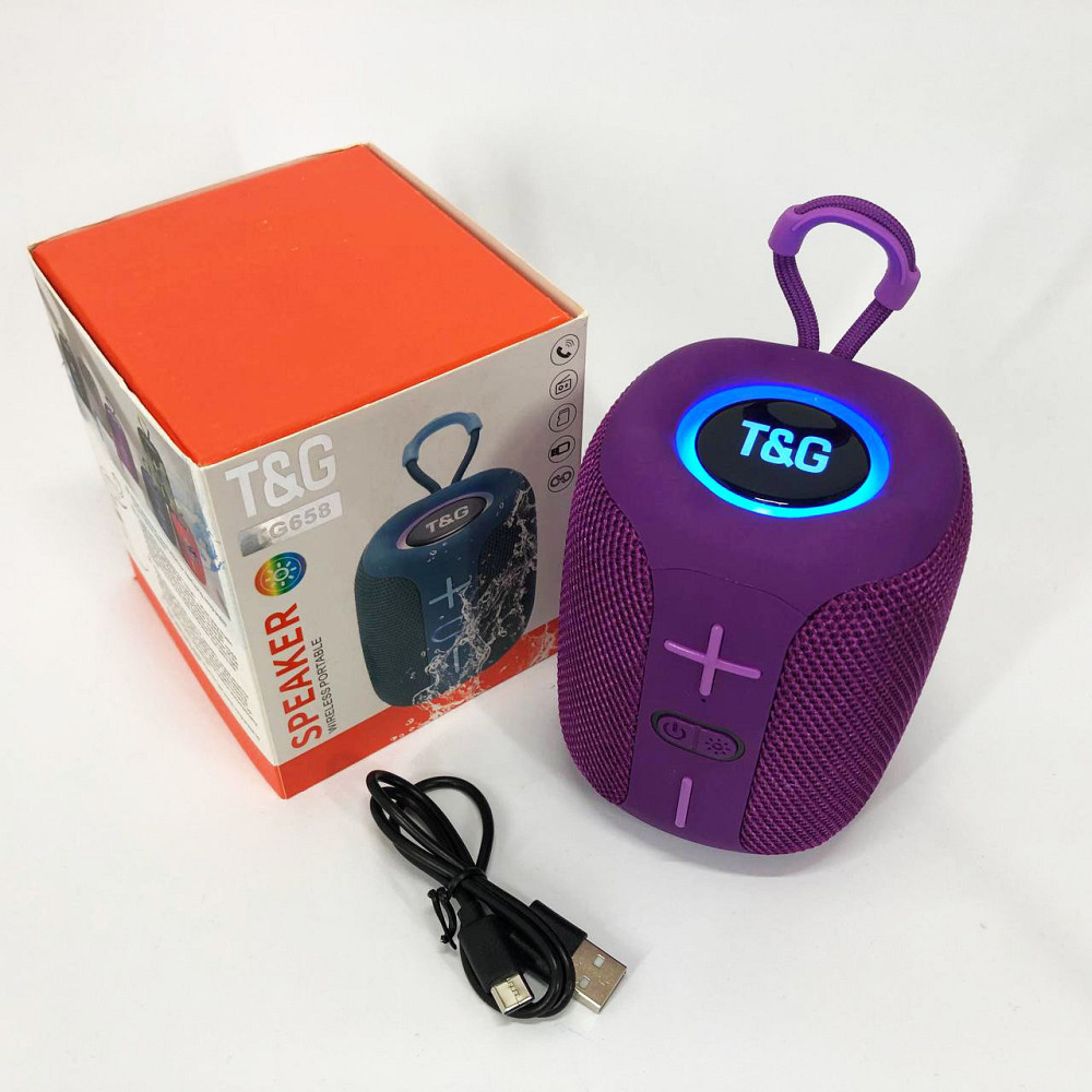 Блютуз колонка с зарядкой от usb, Маленькая колонка с подсветкой Портативная led подсветкой SV-30 Львов - изображение 7