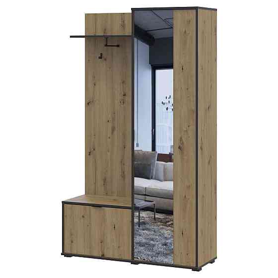 Прихожая с зеркалом Doros Дора 113,5х40х192 см Дуб артизан (DRS-011340) Львов