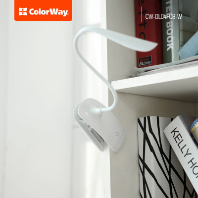 Настольная лампа ColorWay LED Flexible & Clip with built-in accumulator 500mAh (CW-DL04FCB-W) Винница - изображение 8