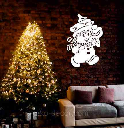 Декоративне настінне Панно «Сніговик», Декор на стену Київ