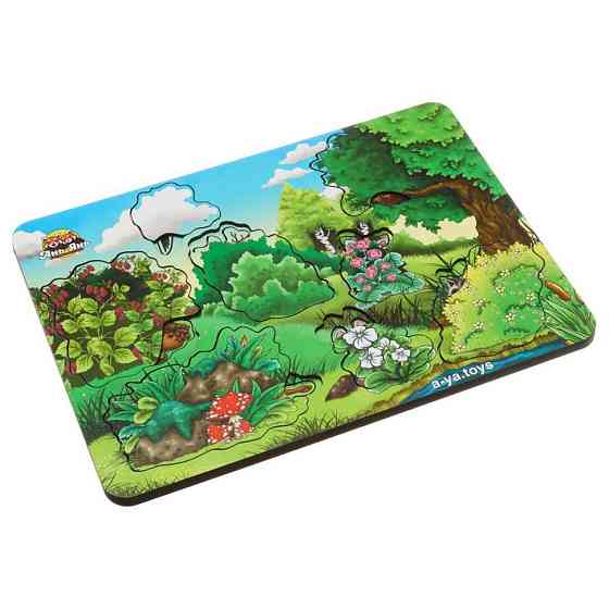 Деревянный сортер-пазл 