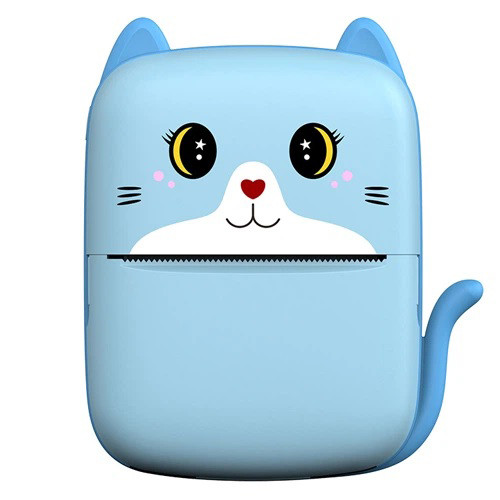 Портативний дитячий термопринтер із Bluetooth A8 Cat міні принтер для телефону Blue VM-94 Івано-Франківськ - фото 4