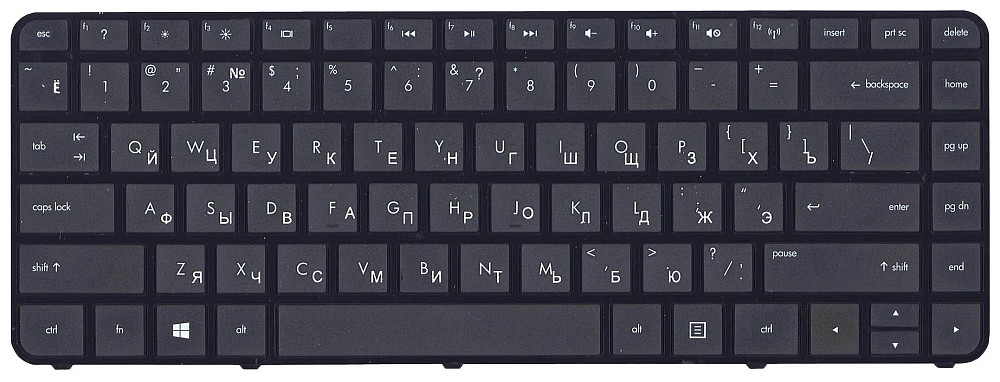 Клавиатура для ноутбука HP Pavilion (Chromebook 14) Black, (Black Frame) RU Вінниця - фото 2