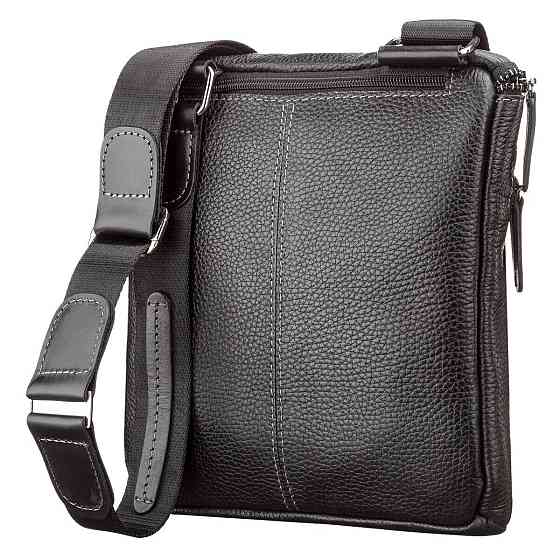 Сумка мужская SHVIGEL 11102 кожаная Черная Киев