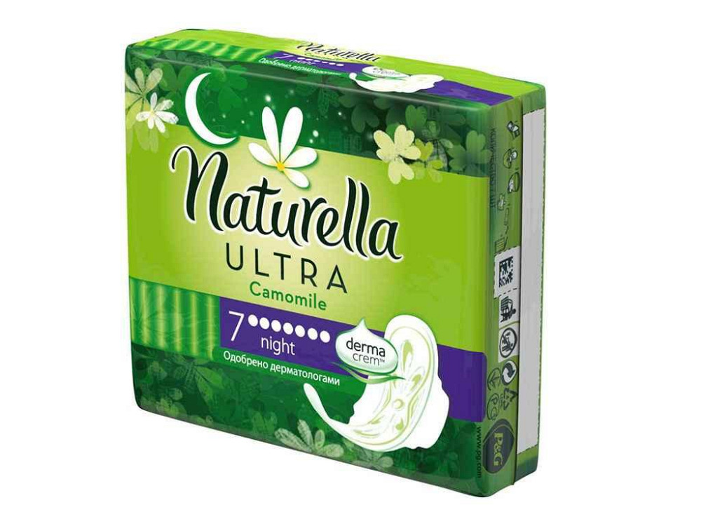 Гігієнічні прокладки (7 крап) Ultra Night 7шт. ТМ NATURELLA   Solmir Київ - фото 1